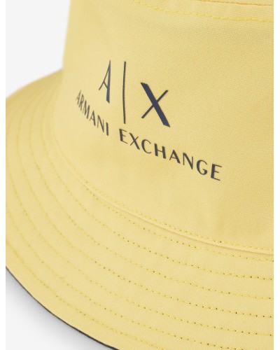 ARMANI AX CAPPELLO PESCATORE  100% POLYESTER.47036 NAVY/ASPEN SMILEY