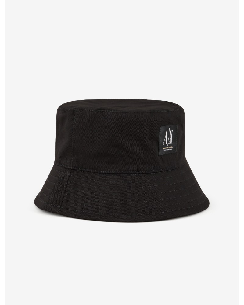 ARMANI AX CAPPELLO BUCKET 100%COTTON.00020 NERO