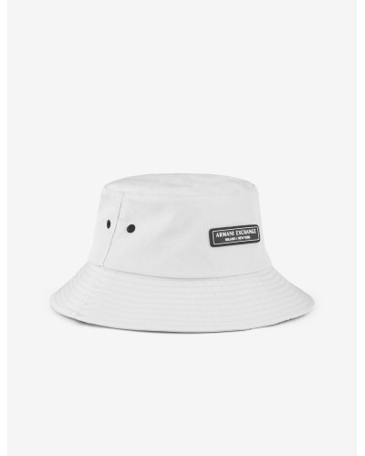 ARMANI AX CAPPELLO BUCKET 100%POLYAMIDE.00010 BIANCO