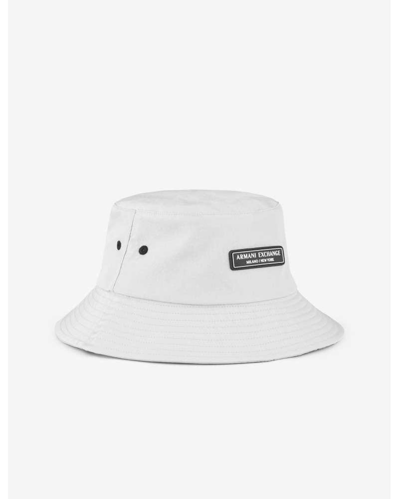 ARMANI AX CAPPELLO BUCKET 100%POLYAMIDE.00010 BIANCO