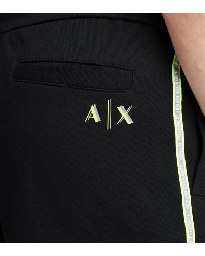 ARMANI AX BERMUDA  40% POLYESTER, 60% COTTON.1200 BLACK