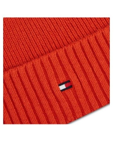 TOMMY HILFIGER CAPPELLO PIMA COTTON BEANIE.SG4 INDIAN SUMMER SG4 INDIAN SUMMER 