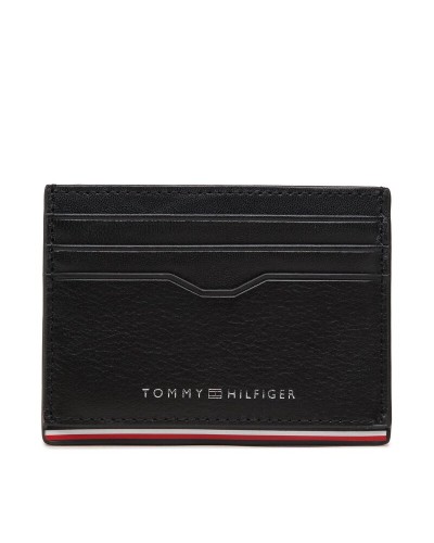 TOMMY HILFIGER ACCESSORI PORTAFOGLIO TH CORPORATE  CC HOLDER.BDS BLACK