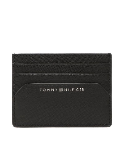 TOMMY HILFIGER ACCESSORI PORTAFOGLIO TH BUSINESS LEATHER CC HOLDER.BDS BLACK