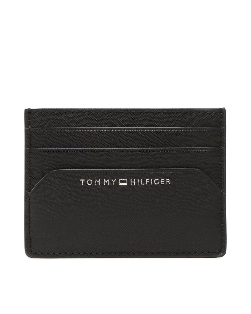 TOMMY HILFIGER ACCESSORI PORTAFOGLIO TH BUSINESS LEATHER CC HOLDER.BDS BLACK