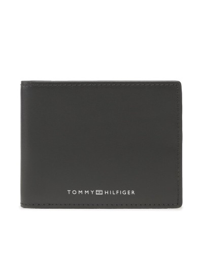 TOMMY HILFIGER ACCESSORI PORTAFOGLIO TH MODERN LEATHER MINI CC WALL.BDS BLACK