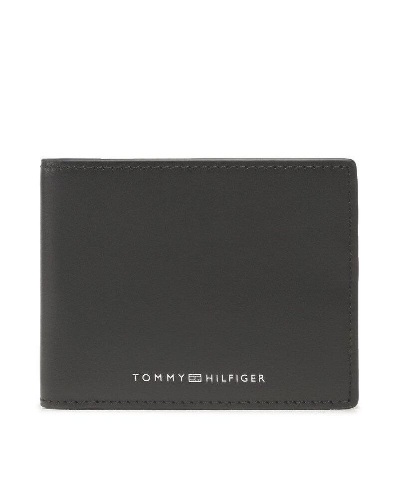 TOMMY HILFIGER ACCESSORI PORTAFOGLIO TH MODERN LEATHER MINI CC WALL.BDS BLACK