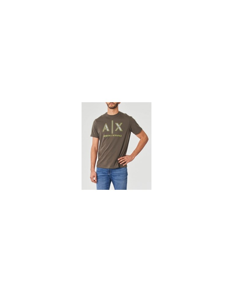 ARMANI AX T-SHIRT 100% COTTON.1855 TRUFFLE