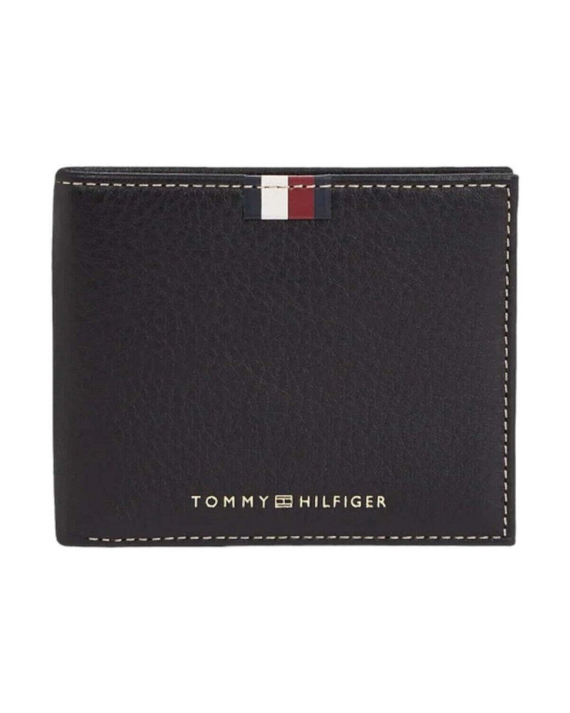 TOMMY HILFIGER PORTACARTE PORTACARTE TH CORP MINI CC WALLET.BDS BLACK