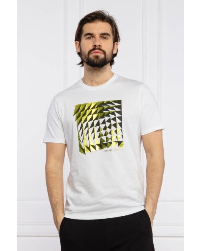 ARMANI AX T-SHIRT 100% COTTON.1100 WHITE