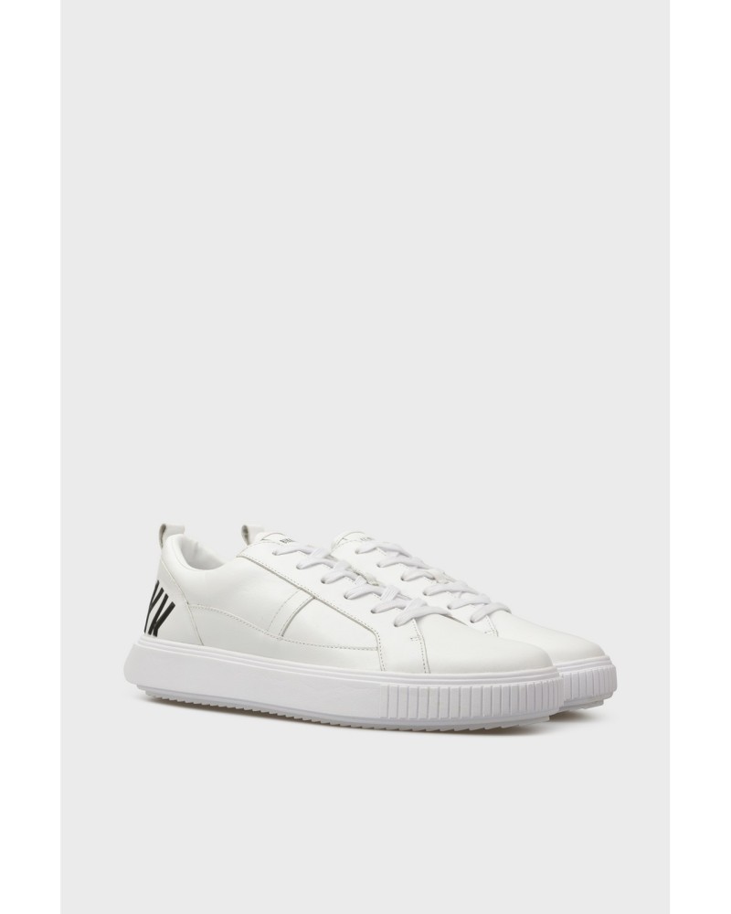 BIKKEMBERGS SCARPA UOMO SNEAKERS BASSA CALLUM.100 WHITE