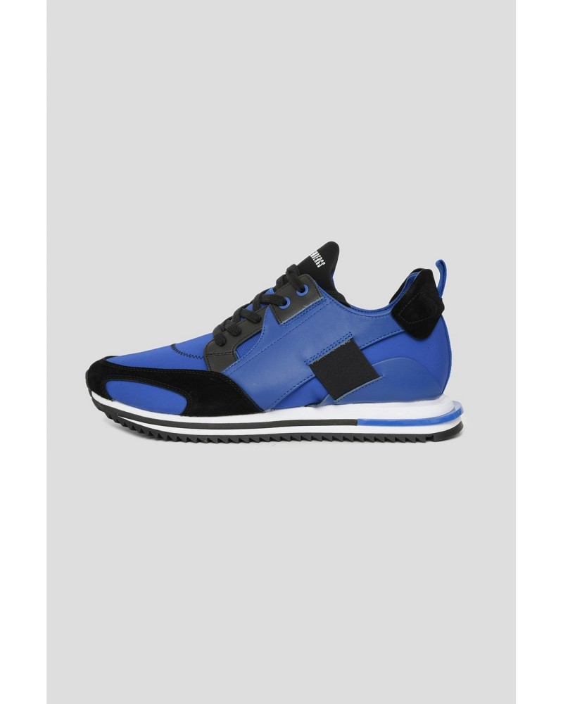 BIKKEMBERGS SCARPA UOMO SNEAKERS HAMON.400 BLUETTE/BLACK