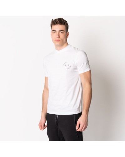 ARMANI AX T-SHIRT 100% COTTON.1100 WHITE
