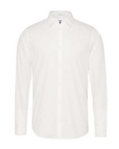 TOMMY HILFIGER CAMICIA TJM POPLIN LOGO SHIRT.YBR WHITE