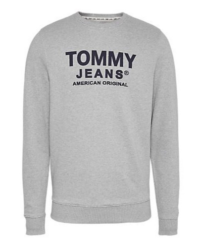TOMMY HILFIGER FELPA TJM ESSENTIAL GRAPHIC CREW.P01 LT GREY HTR