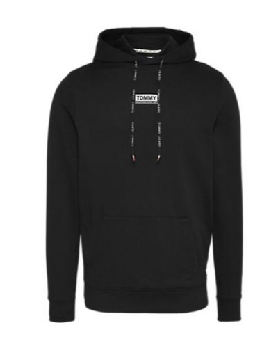 TOMMY HILFIGER FELPA TJM ESSENTIAL GRAPHIC HOODIE.BDS BLACK