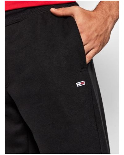 TOMMY HILFIGER PANTALONE PANTATUTA TJM SLIM FLEECE SWEATPANT.0MD BLACK