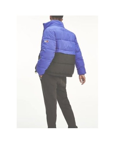 TOMMY HILFIGER GIUBBOTTO REVERSE TJM REVERSIBLE PUFFER JACKET.VQ6 COURT BLUE/ MULTI