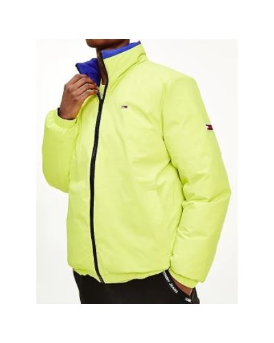 TOMMY HILFIGER GIUBBOTTO REVERSE TJM REVERSIBLE PUFFER JACKET.VQ6 COURT BLUE/ MULTI