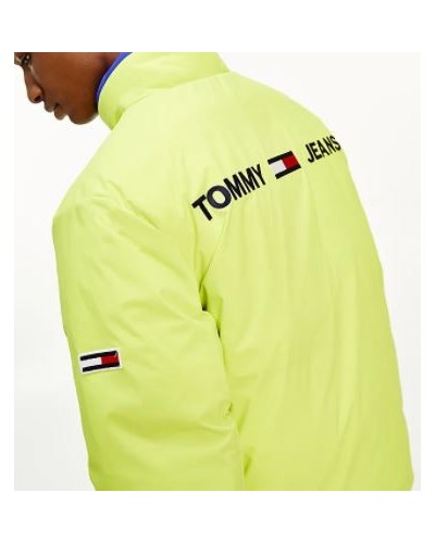 TOMMY HILFIGER GIUBBOTTO REVERSE TJM REVERSIBLE PUFFER JACKET.VQ6 COURT BLUE/ MULTI