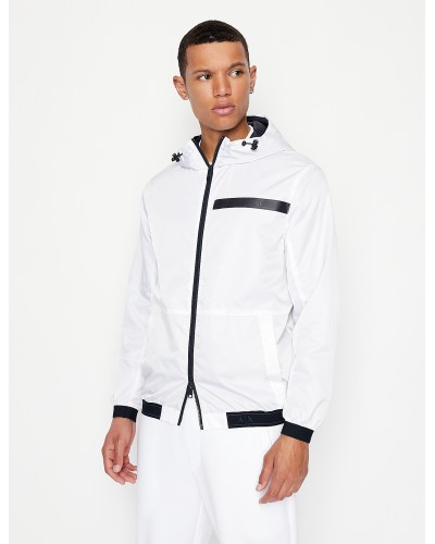 ARMANI AX GIUUBBOTTO A VENTO  100% POLYESTER.1100 WHITE