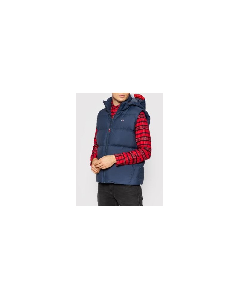 TOMMY HILFIGER SMANICATO GILET TJM ESSENTIAL DOWN VEST.C87 TWILIGHT NAVY