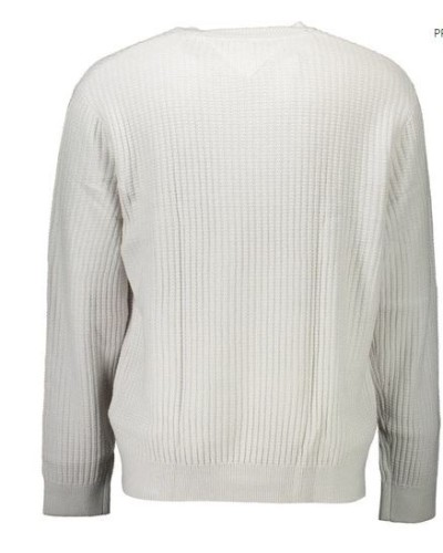TOMMY HILFIGER MAGLIERIA GIROCOLLO TJM STRUCTURED GRAPHIC SWEATER.PJ4 SILVER GREY HTR