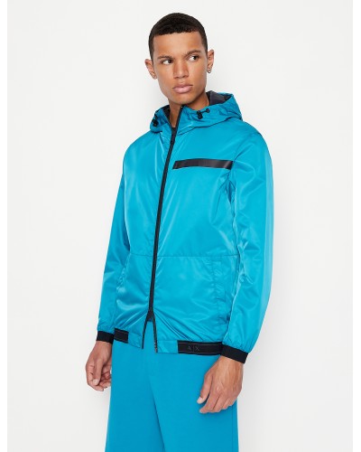ARMANI AX GIUUBBOTTO A VENTO  100% POLYESTER.15BB MOSAIC BLUE