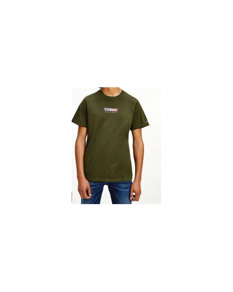 TOMMY HILFIGER T-SHIRT  M/CORTA  TJM ENTRY PRINT TEE.MRZ DARK OLIVE