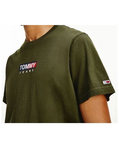 TOMMY HILFIGER T-SHIRT  M/CORTA  TJM ENTRY PRINT TEE.MRZ DARK OLIVE