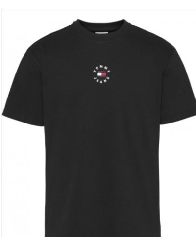 TOMMY HILFIGER T-SHIRT  M/CORTA  TJM TINY TOMMY CIRCULAR TEE.BDS BLACK