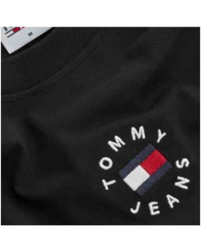 TOMMY HILFIGER T-SHIRT  M/CORTA  TJM TINY TOMMY CIRCULAR TEE.BDS BLACK