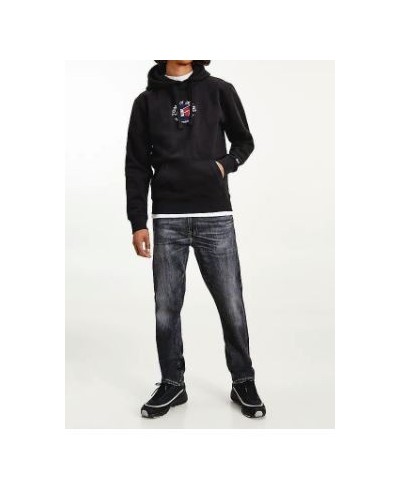 TOMMY HILFIGER FELPA C/CAPP TJM TIMELESS TOMMY HOODIE 2.BDS BLACK