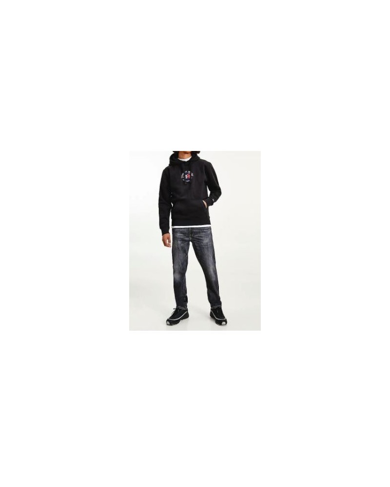 TOMMY HILFIGER FELPA C/CAPP TJM TIMELESS TOMMY HOODIE 2.BDS BLACK