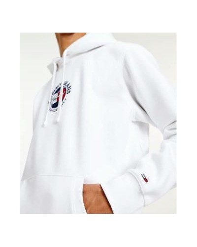 TOMMY HILFIGER FELPA C/CAPP TJM TIMELESS TOMMY HOODIE 2.YBR WHITE