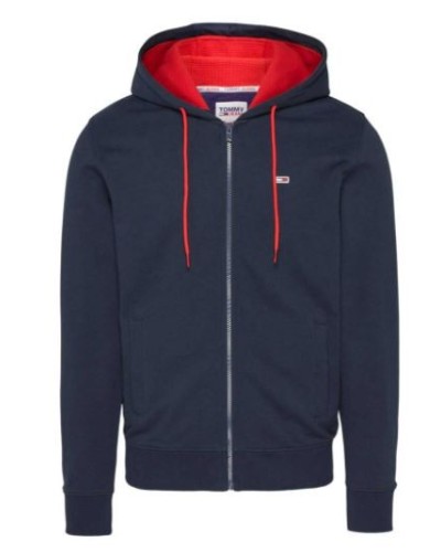 TOMMY HILFIGER FELPA ZIP+CAP TJM ESSENTIAL GRAPHIC ZIPTHRU.C87 TWILIGHT NAVY