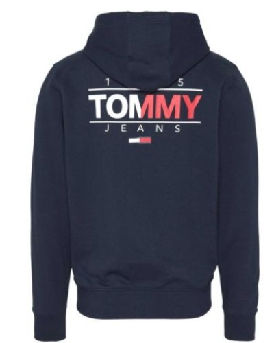 TOMMY HILFIGER FELPA ZIP+CAP TJM ESSENTIAL GRAPHIC ZIPTHRU.C87 TWILIGHT NAVY