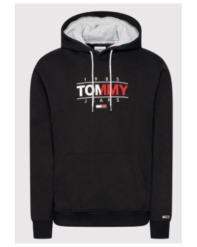 TOMMY HILFIGER FELPA C/CAPP TJM ESSENTIAL GRAPHIC HOODIE.BDS BLACK
