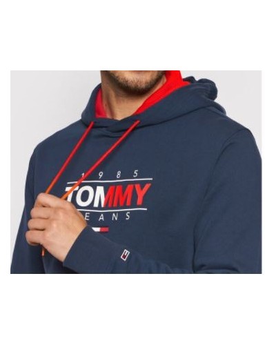 TOMMY HILFIGER FELPA C/CAPP TJM ESSENTIAL GRAPHIC HOODIE.C87 TWILIGHT NAVY