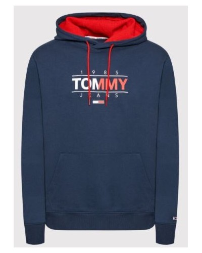 TOMMY HILFIGER FELPA C/CAPP TJM ESSENTIAL GRAPHIC HOODIE.C87 TWILIGHT NAVY