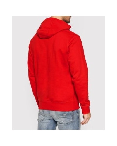 TOMMY HILFIGER FELPA C/CAPP TJM ESSENTIAL GRAPHIC HOODIE.XNL  DEEP CRIMSON