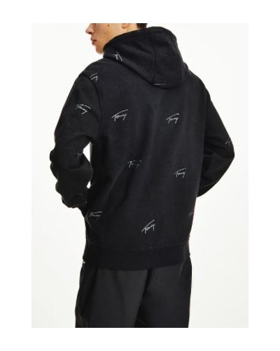 TOMMY HILFIGER FELPA C/CAPP TJM CRITTER HOODIE.BDS BLACK
