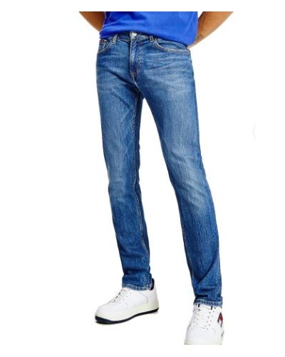 TOMMY HILFIGER JEANS  SLIM SCANTON SLIM BE138MBSTR.1A5 DENIM MEDIUM 1A5 DENIM MEDIUM 