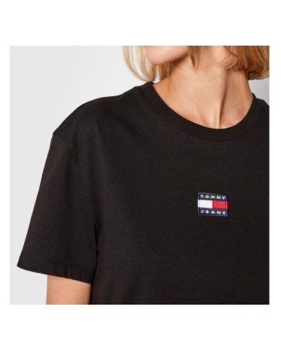 TOMMY HILFIGER T-SHIRT M/CORTA TJW TOMMY CENTER BADGE TEE.BDS BLACK