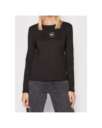 TOMMY HILFIGER T-SHIRT M/LUNGA TJW SLIM TINY TOMMY 2 LS.BDS BLACK