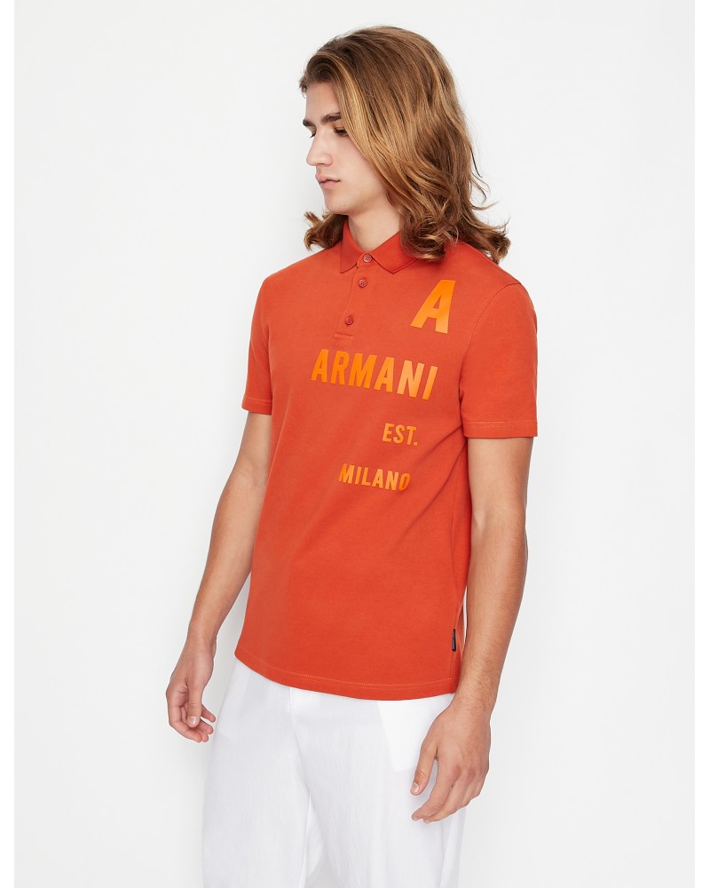 ARMANI AX POLO M/CORTA  97% COTTON, 3% ELASTANE.1498 ROOIBOS TEA