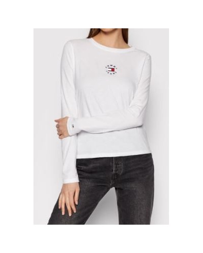 TOMMY HILFIGER T-SHIRT M/LUNGA TJW SLIM TINY TOMMY 2 LS.YBR WHITE