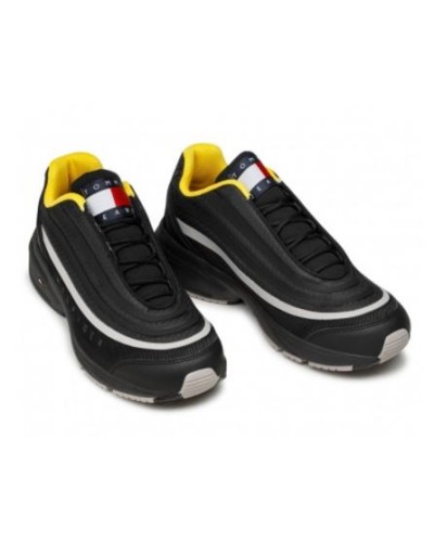 TOMMY HILFIGER SCARPE  SNEAKERS  HERITAGE MODERN MIX TJM RUNNER.BDS BLACK