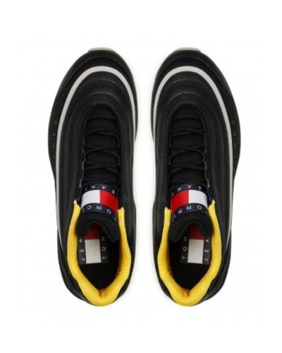 TOMMY HILFIGER SCARPE  SNEAKERS  HERITAGE MODERN MIX TJM RUNNER.BDS BLACK
