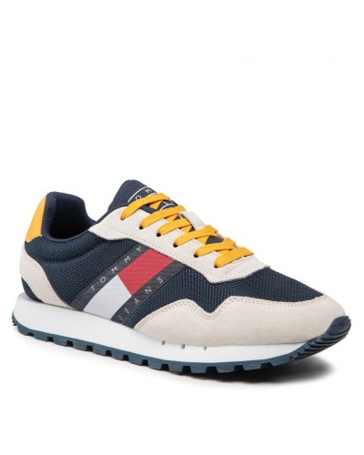 TOMMY HILFIGER SCARPE SNEAKER TOMMY JEANS RETRO RU, YBI.YBI IVORY